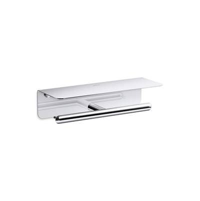 Kohler Kumine Covered Double Toilet Paper Holder - Polished Chrome