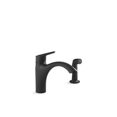 Kohler | Rival | Single Hole Kitchen Faucet - Matte Black