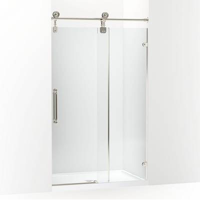 ArtifactsE 80-7/8'' H sliding shower door with 3/8''-thick glass