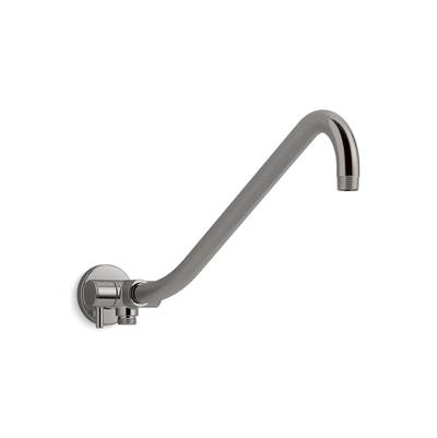 Gooseneck Rainhead arm with 2-way diverter - Vibrant Titanium