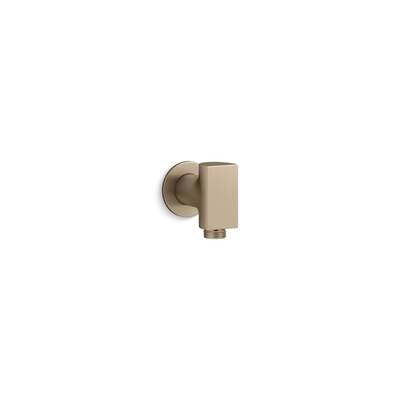 Exhale Wall-mount supply elbow - Vibrant Brushed Bronze