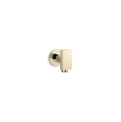 Exhale Wall-mount supply elbow - Vibrant French Gold