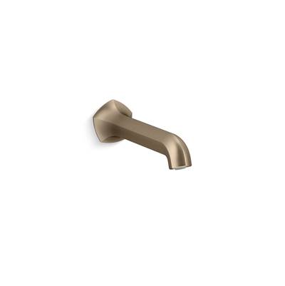 Kohler Occasion Wall-mount Bath Spout with Straight Design, 8'' - Vibrant Brushed Bronze