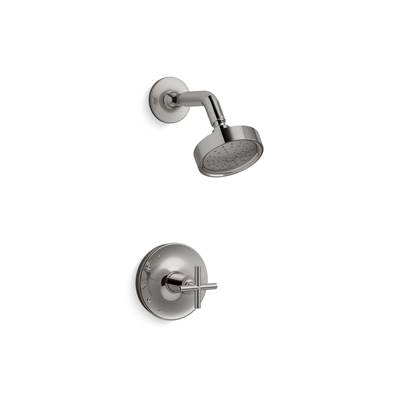 Kohler Purist Rite-temp Shower Trim Kit with Cross Handle, 1.75 Gpm - Vibrant Titanium