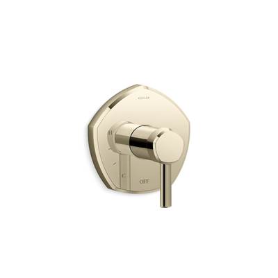 Kohler Occasion Rite-temp Valve Trim with Lever Handle - Vibrant French Gold