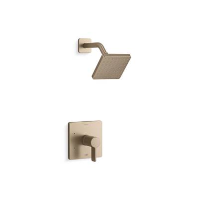 Kohler Parallel Rite-temp Shower Trim Kit,1.75 Gpm - Vibrant Brushed Bronze