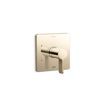 Kohler Parallel Rite-temp Shower Valve Trim - Vibrant French Gold