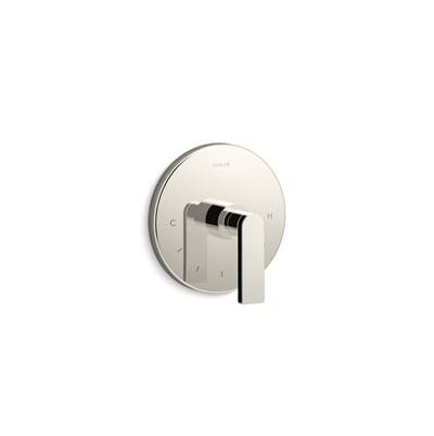 Composed MasterShower temperature control valve trim with lever handle