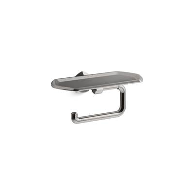 Kohler Occasion Toilet Paper Holder with Tray - Vibrant Titanium