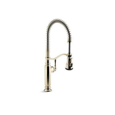 Kohler | Tournant | Articulating Kitchen Faucet - Vibrant French Gold