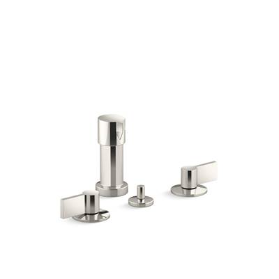 Components Widespread bidet faucet with Lever handles