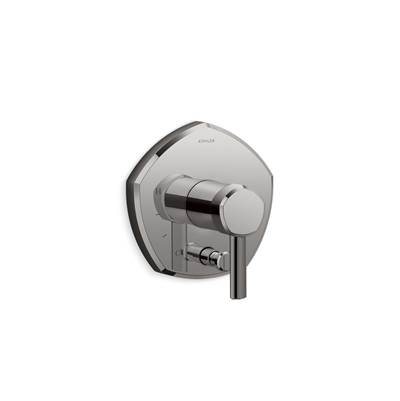 Kohler Occasion Rite-temp Valve Trim with Push-button Diverter and Lever Handle - Vibrant Titanium