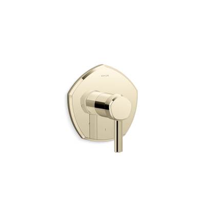 Kohler Occasion Mastershower Temperature Control Valve Trim with Lever Handle - Vibrant French Gold