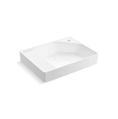 Kohler Spacity 24'' fireclay vanity top with integrated square sink - White