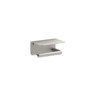 Kohler Kumine Covered Horizontal Toilet Paper Holder - Vibrant Brushed Nickel
