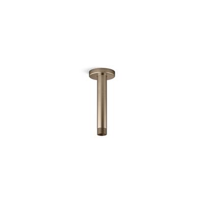 Kohler Statement 6'' ceiling-mount single-function rainhead arm and flange - Vibrant Brushed Bronze