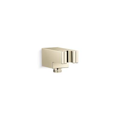 Kohler Statement Wall-mount handshower holder with supply elbow and check valve - Vibrant French Gold