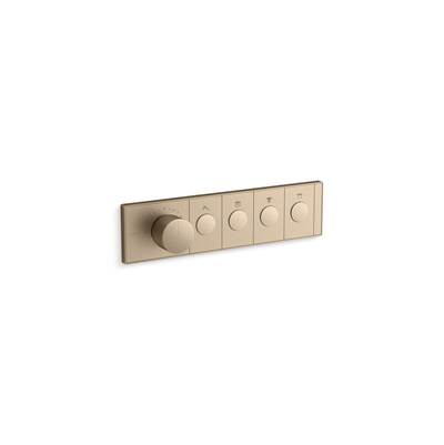 Anthem Four-outlet recessed mechanical thermostatic valve control
