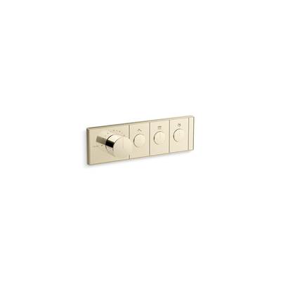 Anthem Three-outlet recessed mechanical thermostatic valve control