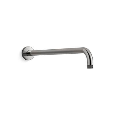 Kohler Statement 19'' wall-mount single-function rainhead arm and flange - Vibrant Titanium