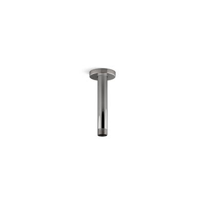Kohler Statement 6'' ceiling-mount single-function rainhead arm and flange - Vibrant Titanium