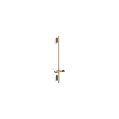 Kohler Statement 32'' deluxe slidebar with integrated water supply - Vibrant Brushed Bronze