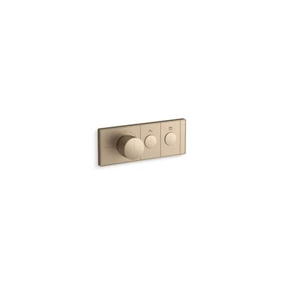 Anthem Two-outlet recessed mechanical thermostatic valve control