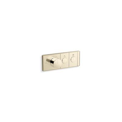 Anthem Two-outlet recessed mechanical thermostatic valve control