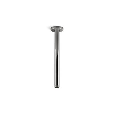 Kohler Statement 12'' ceiling-mount single-function rainhead arm and flange - Vibrant Titanium