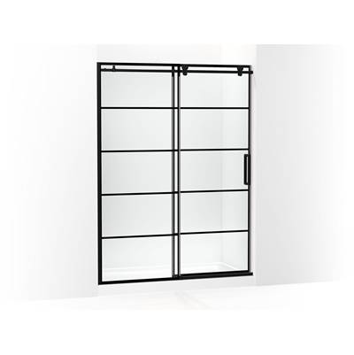 ComposedE 78'' H sliding shower door with 3/8''-thick glass