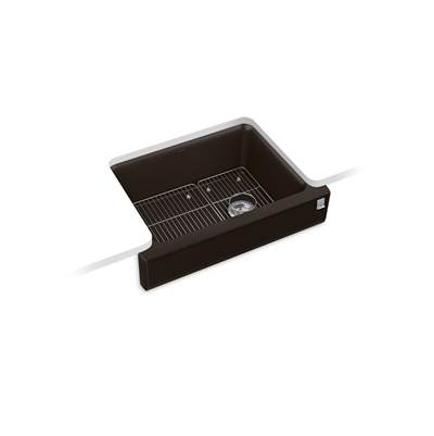 Cairn 29-3/4'' undermount single-bowl farmhouse kitchen sink with short apron