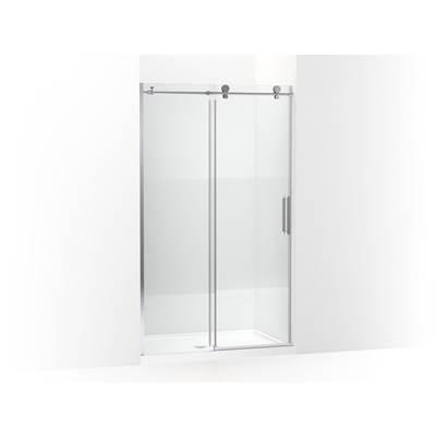 ComposedE 78'' H sliding shower door with 3/8''-thick glass