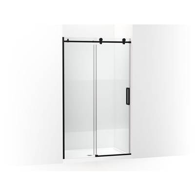 ComposedE 78'' H sliding shower door with 3/8''-thick glass
