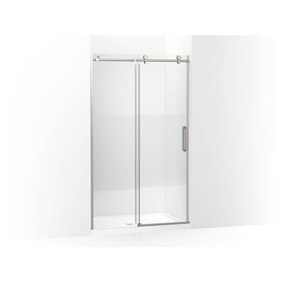 ComposedE 78'' H sliding shower door with 3/8''-thick glass