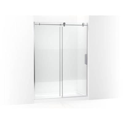 ComposedE 78'' sliding shower door with 3/8''-thick glass