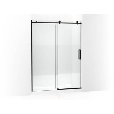 ComposedE 78'' sliding shower door with 3/8''-thick glass