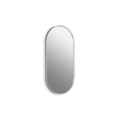 Essential 18'' x 36'' capsule framed mirror - Brushed Nickel