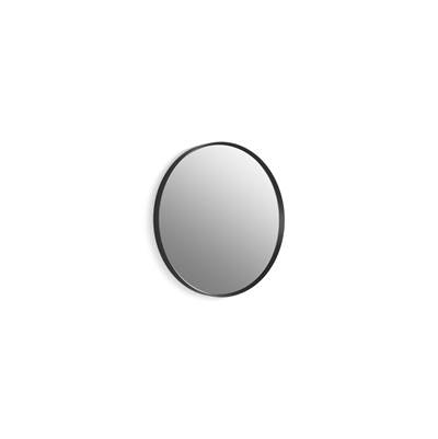 Essential 22'' round framed mirror - Matte Black