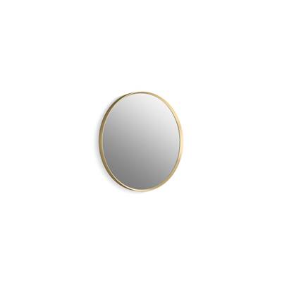 Essential 22'' round framed mirror - Moderne Brushed Gold