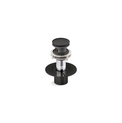 Kohler SnapFloE Toe-tap bath drain - Black