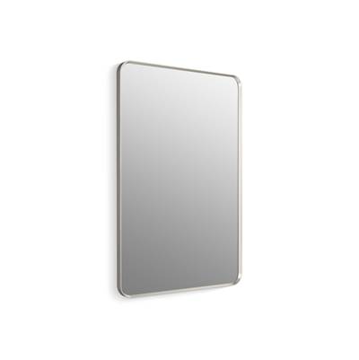 Essential 30'' x 45'' rectangular framed mirror - Brushed Nickel