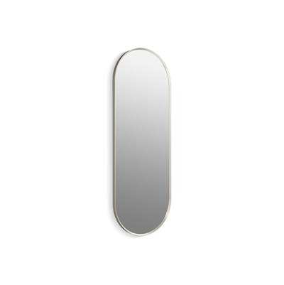 Essential 22'' x 60'' capsule framed mirror - Brushed Nickel