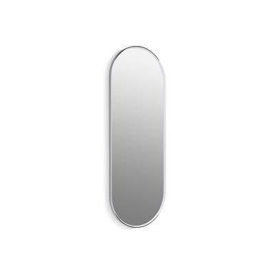 Essential 22'' x 60'' capsule framed mirror - Polished Chrome
