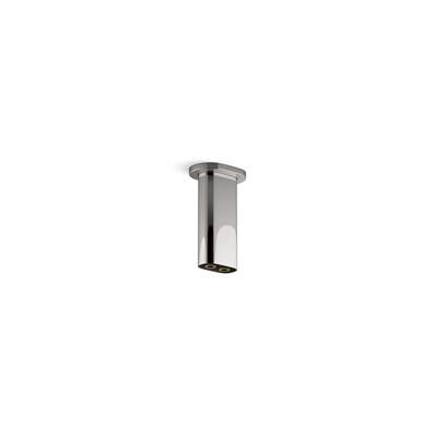 Kohler Statement 5'' ceiling-mount two-function rainhead arm and flange - Vibrant Titanium