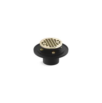 Clearflo Round brass tile-in shower drain