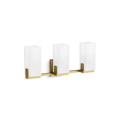 Kohler HonestyE Three-light sconce - Brushed Moderne Brass