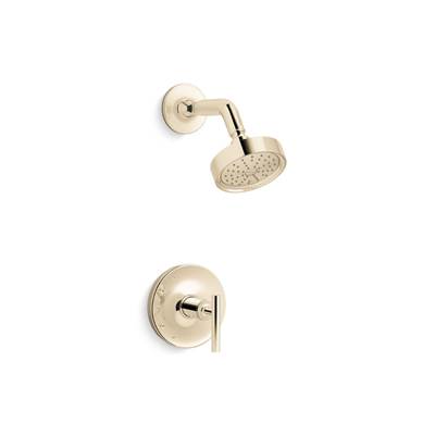 Kohler Purist Rite-temp Shower Trim Kit with Lever Handle, 1.75 Gpm - Vibrant French Gold