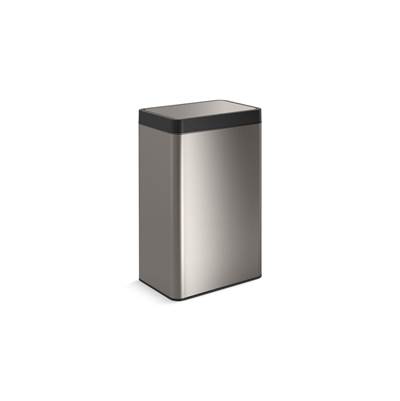 13-gallon touchless stainless steel trash can