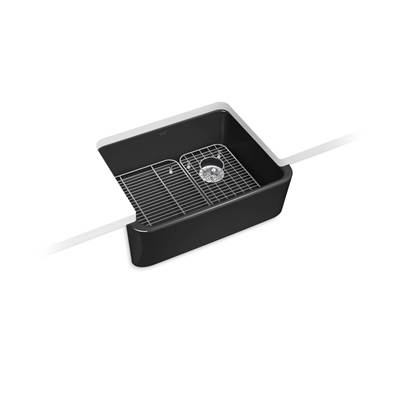 Kohler Ironridge 28 In. Undermount Single-bowl Farmhouse Kitchen Sink - Black
