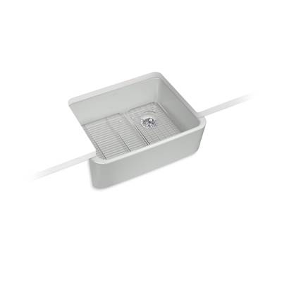 Kohler Ironridge 28 In. Undermount Single-bowl Farmhouse Kitchen Sink - Ice Grey